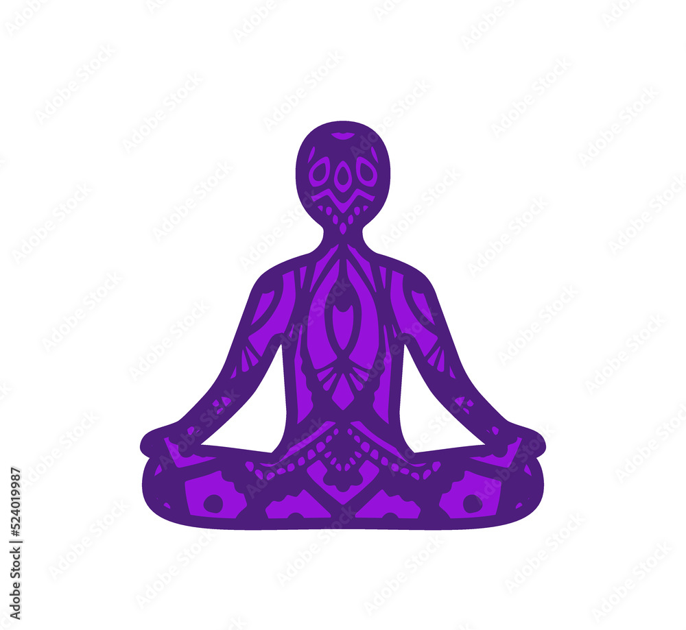 Meditation Icon - Zen - Yoga Pose - Vector Icon Meditation Icon - Zen - Yoga Pose - Vector Icon