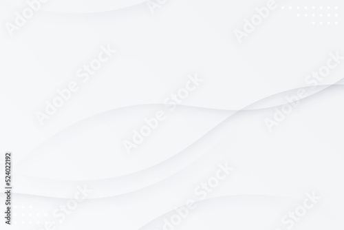 Wavy White Gray Abstract Background