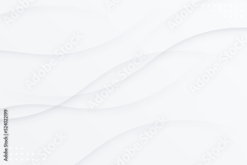 White abstract background with gray waves