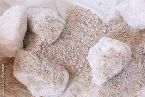 coarse grained salt stones close up photo photo