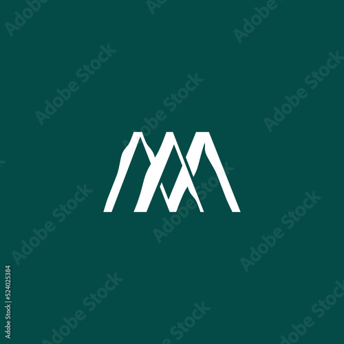 Letter MA with texture grunge logotype. Initial A and M texture logo design. Luxury font creative monogram wooden plank font