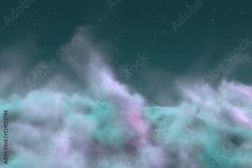 Abstract background design illustration of mystery clouds concept with snowflakes you can use for any purposes