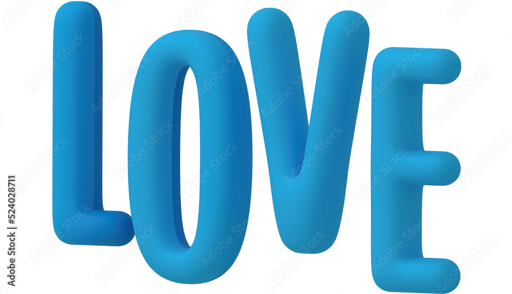 love. 3d rendering of the word Love love. 3d rendering of the word Love