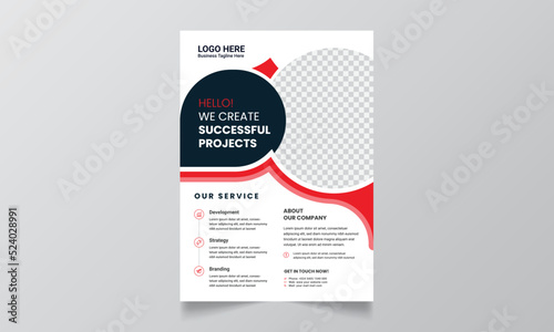 Modern blue and green design template for poster flyer brochure cover leaflet. design layout with triangle graphic elements and space for Vector background.