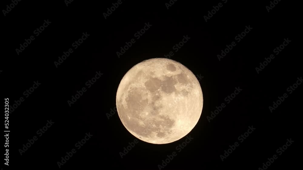 Full moon in the sky at night Amazing moon with a tele lens photography video Full moon in the sky at night Amazing moon with a tele lens photography video