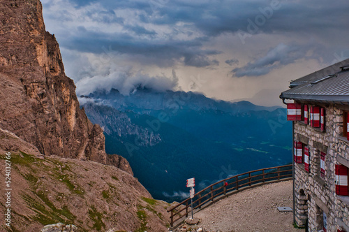 Rifugio Pradidali, Pale di San Martino, Alta Via 2, Dolomites, Italy photo