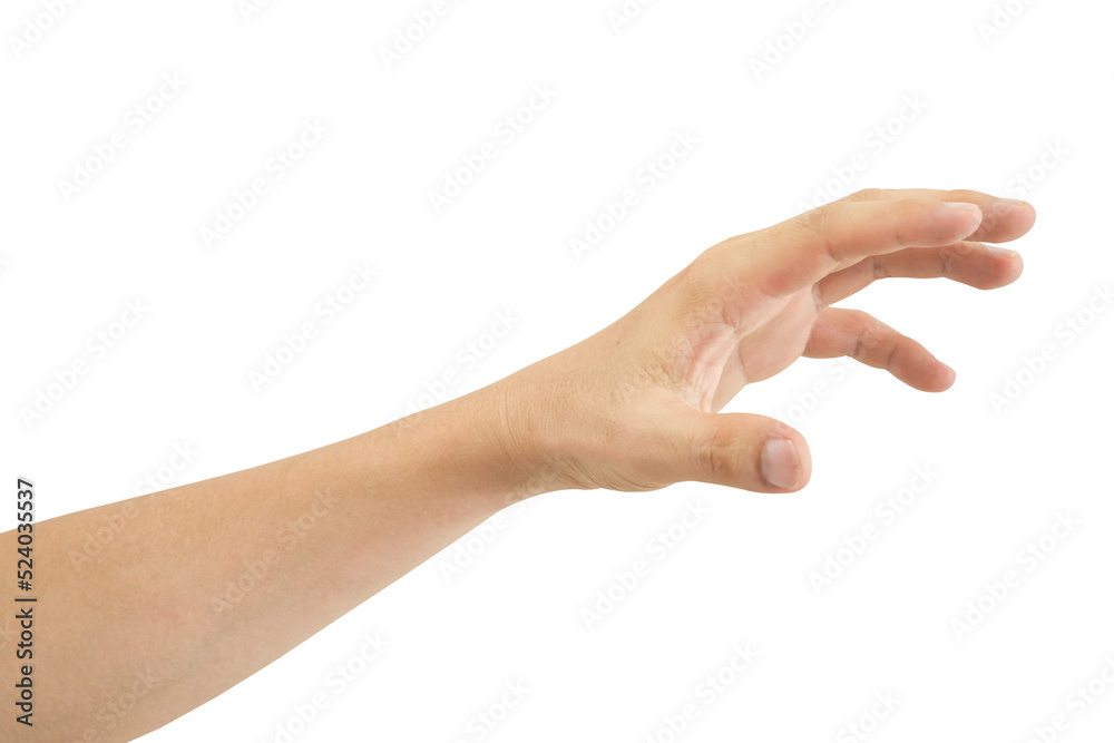 Man hand gesture isolated on transparent background - PNG format. Man hand gesture isolated on transparent background - PNG format.