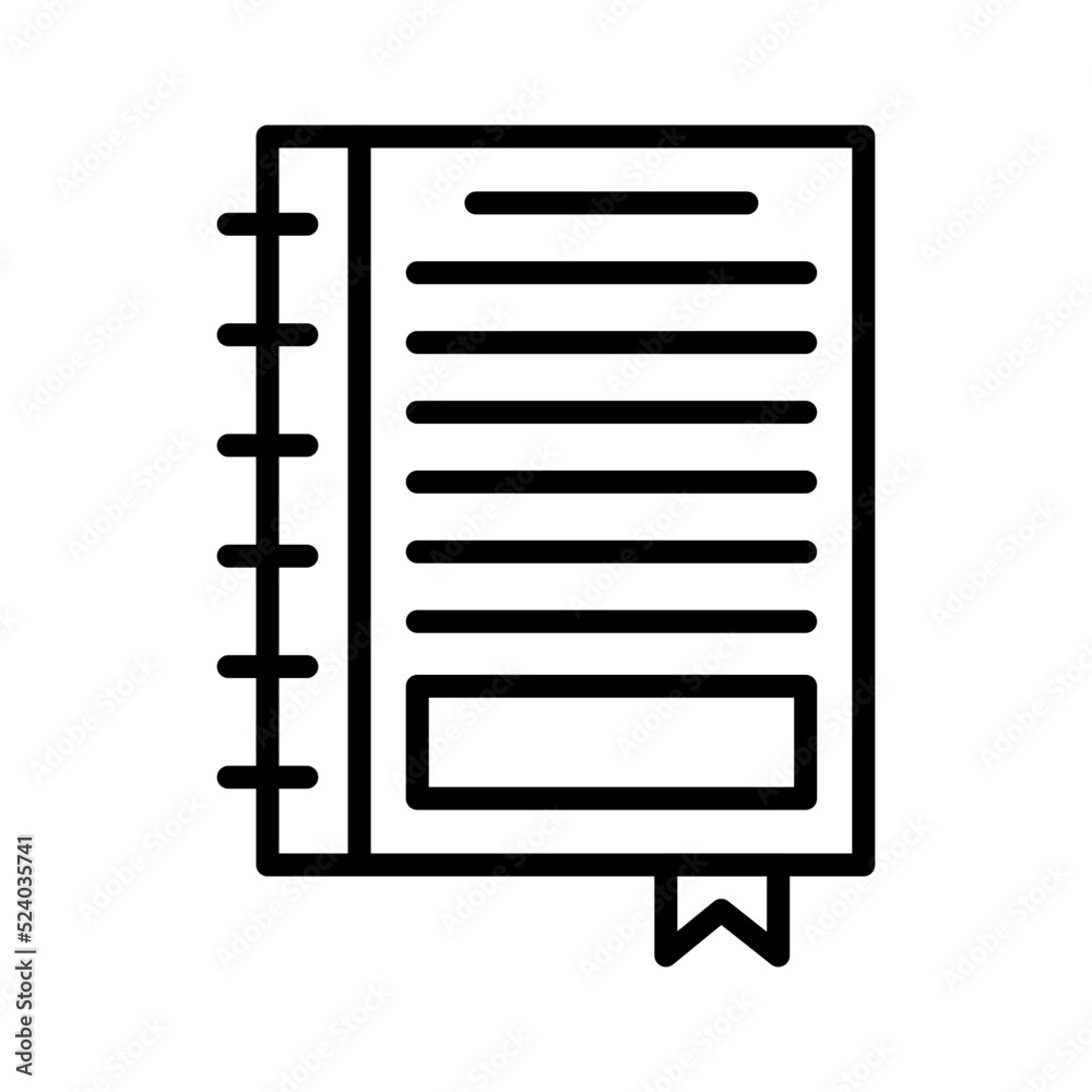 Notebook icon design Notebook icon design