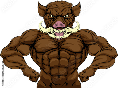 Boar Warthog Mascot