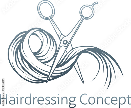 Hairdresser concept Graphic