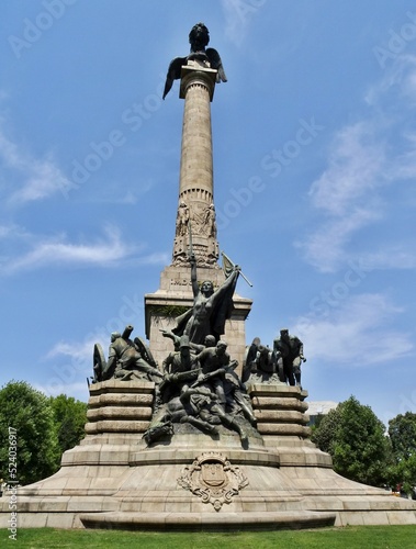 Mouzinho de Albuquerque Square, monument in Porto Boavista - Portugal photo