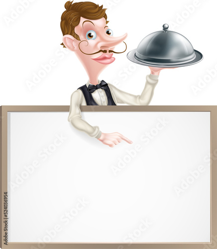 Platter Waiter Sign