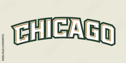 T-shirt stamp logo, USA Sport wear lettering Chicago tee print, athletic apparel design shirt graphic print