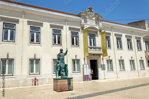 Museu de São Roque and a statue of Padre António Vieira, Lisbon, Portugal photo