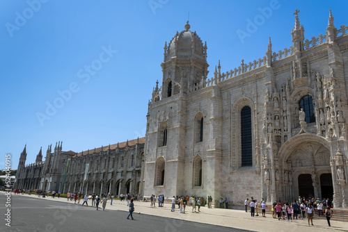 The Church of Santa Maria de Belém and Jerónimos Monastery, a UNESCO World Heritage site, Lisbon photo