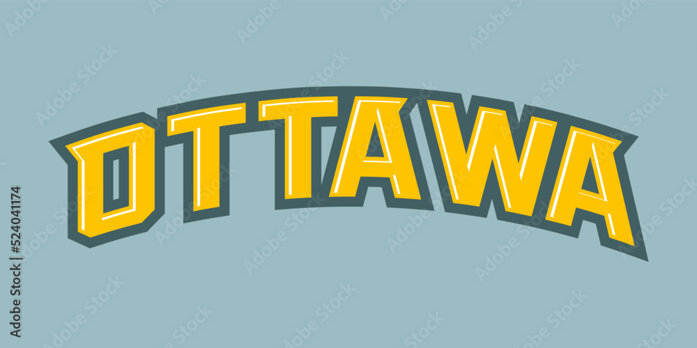 T-shirt stamp logo, Canada Sport wear lettering Ottawa tee print, athletic apparel design shirt graphic print