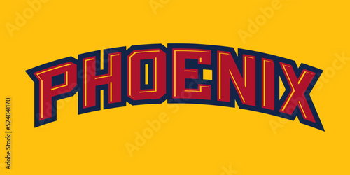 T-shirt stamp logo, Arizona Sport wear lettering Phoenix tee print, athletic apparel design shirt graphic print