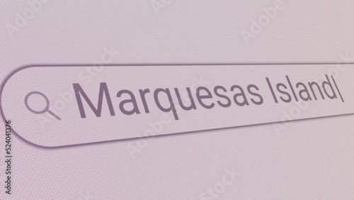 Search Bar Marquesas Islands 
Close Up Single Line Typing Text Box Layout Web Database Browser Engine Concept