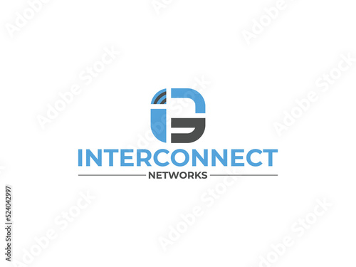 Letter ICN logo design. IC, IN logo Vector Illustration..eps