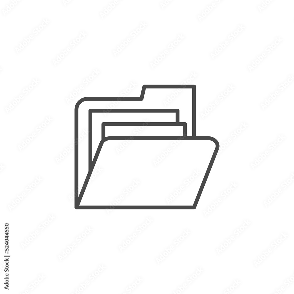 document in folder icon illustration. Folder Icon in trendy flat style isolated on white background, for your web site design, app, logo, UI. Vector illustration, EPS10. document in folder icon illustration. Folder Icon in trendy flat style isolated on white background, for your web site design, app, logo, UI. Vector illustration, EPS10.