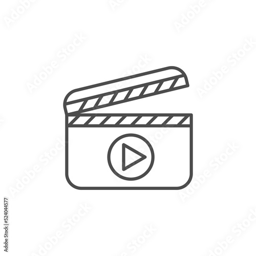 movie clapper icon vector illustration design