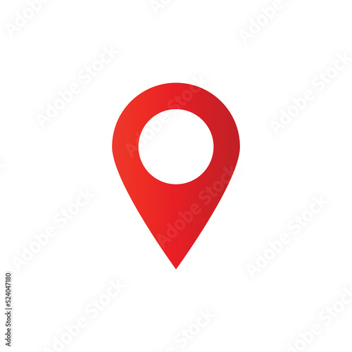 map pin icon with red gradient