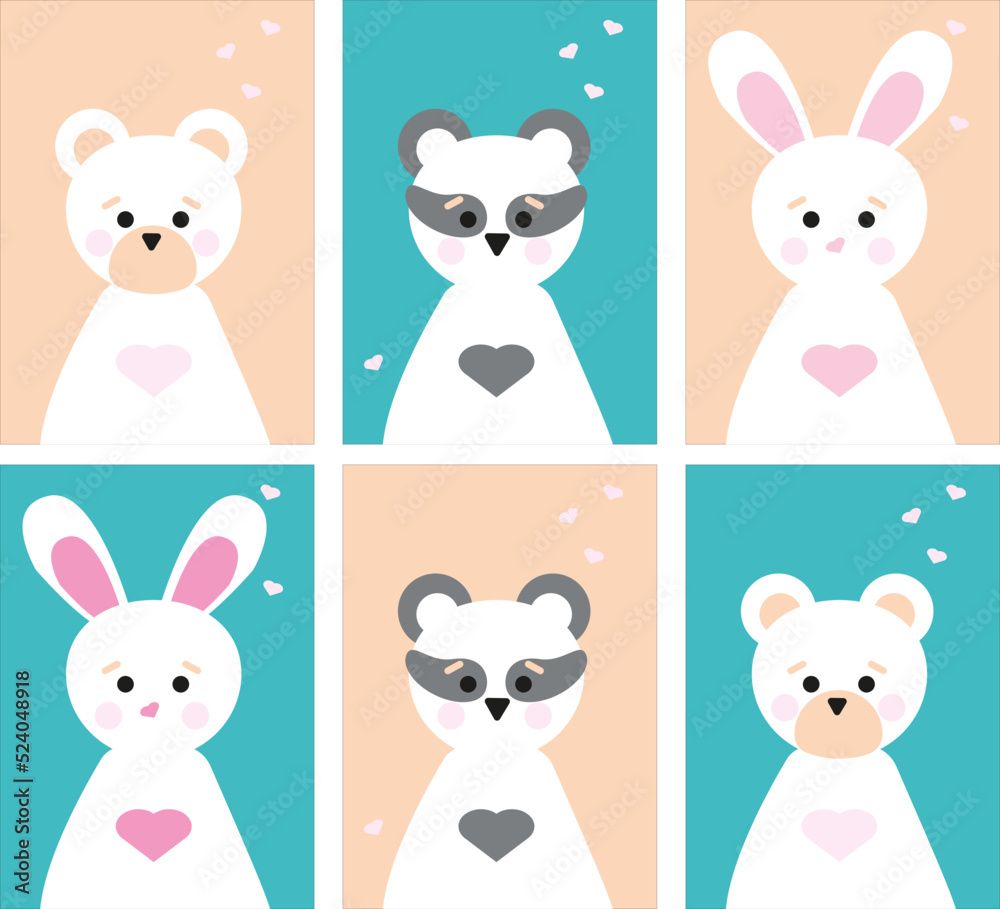 animal, cartoon, cat, baby, rabbit, vector, animal, cartoon, cat, baby, rabbit, vector,