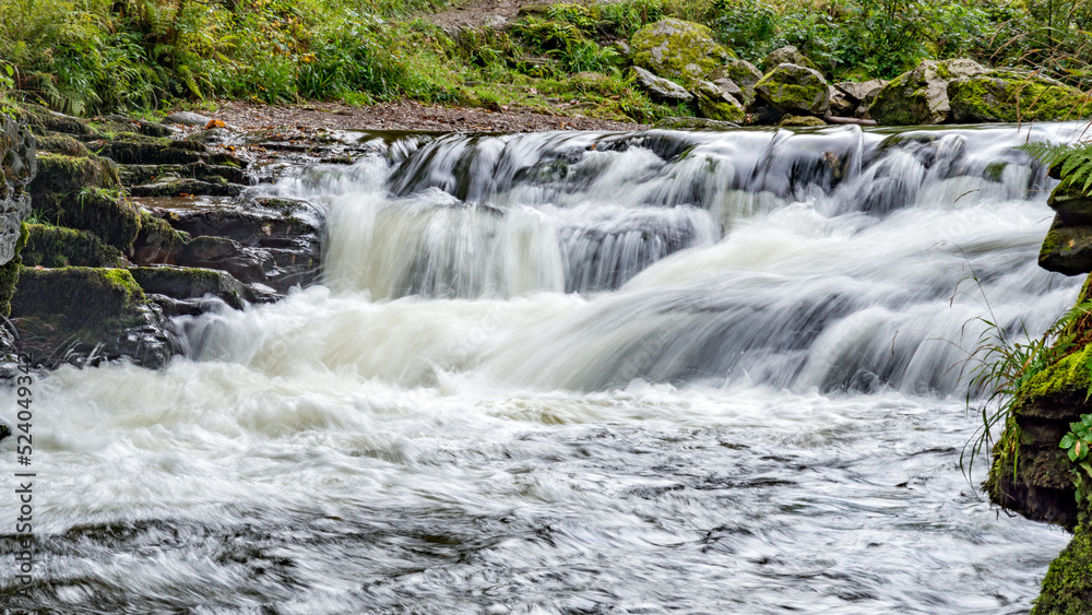 View of a small waterfall on the East Lyn River View of a small waterfall on the East Lyn River