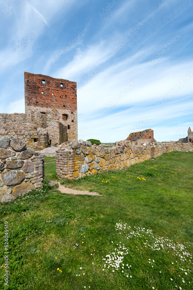 Schlossruine Hammershus, Bornholm, Nordküste, Dänemark