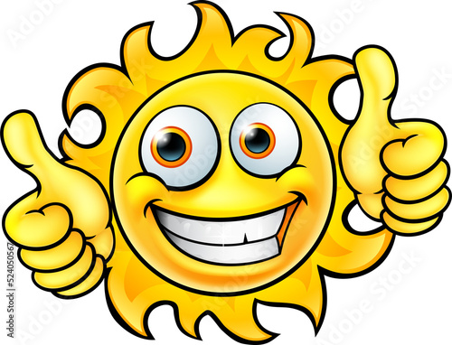 Sun Cartoon Mascot