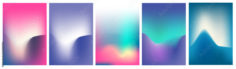 Set of Gradient background for covers, wallpaper, social media, web design and many other Set of Gradient background for covers, wallpaper, social media, web design and many other