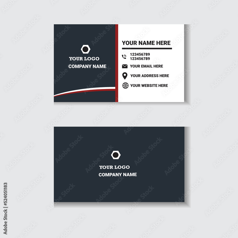 Modern Business card template design Modern Business card template design