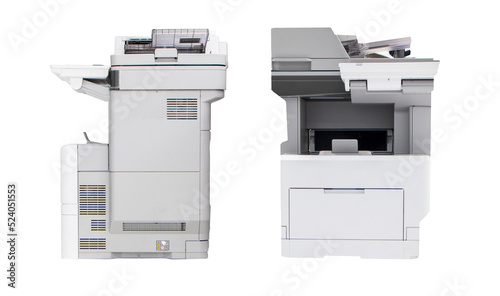 фотографія Photocopier, network printer is office worker tool equipment scanning and copy paper xerox photocopy