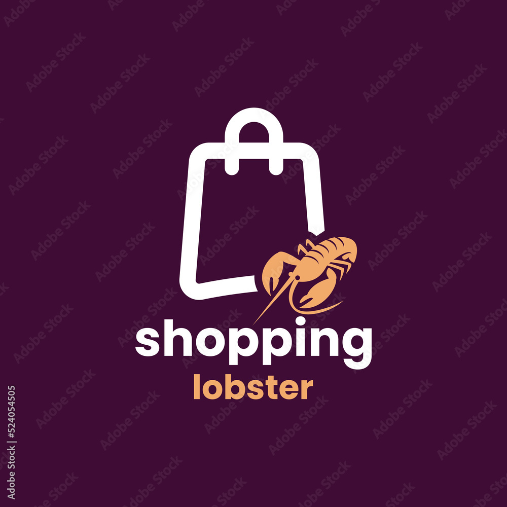 Shopping Lobster Logo Shopping Lobster Logo