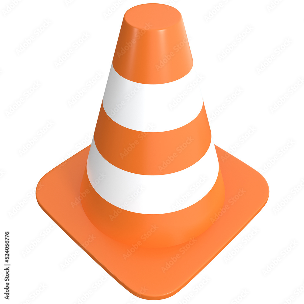 Traffic cone 3d icon, for UI, poster, banner, social media post. 3D rendering Traffic cone 3d icon, for UI, poster, banner, social media post. 3D rendering