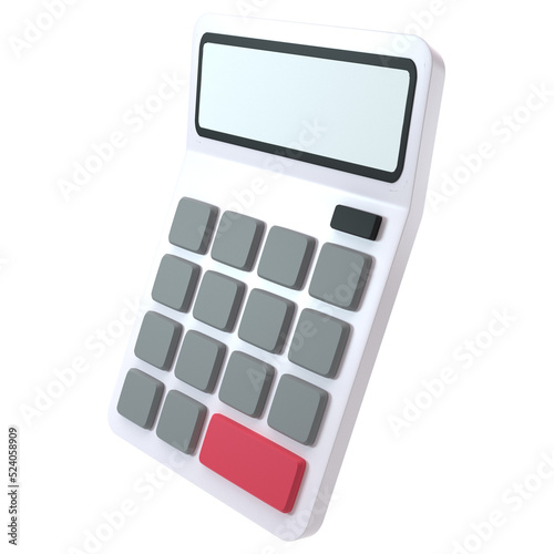 Calculator 3d icon, for UI, poster, banner, social media post. 3D rendering