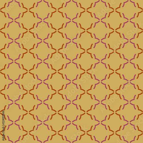 Pattern design template with ornament motif. repeat and seamless textile. decorative graphic in flat style