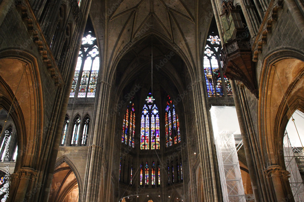 saint-étienne cathedral in metz (france)