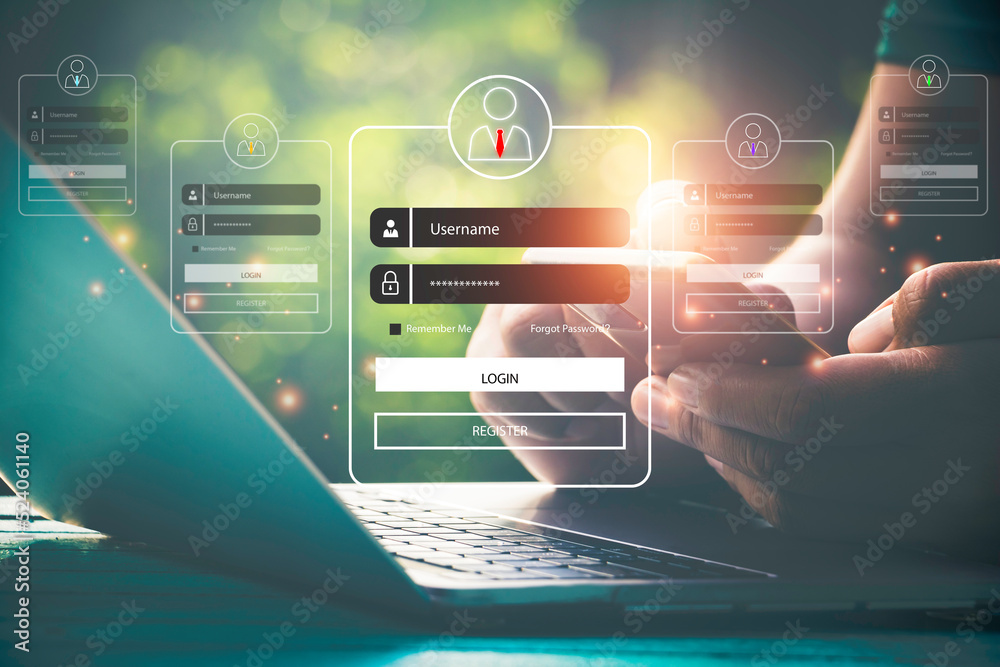User Typing Login And Password Hand Man Use Mobile Phone For Log In To User Typing Login And Password Hand Man Use Mobile Phone For Log In To