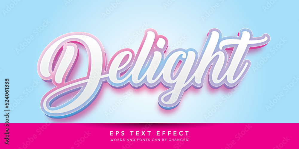 delight 3d editable text effect delight 3d editable text effect