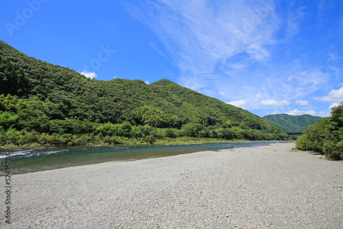 高知県四万十市　四万十川の風景