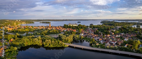 Ploen City from Above with Castle in the Centre photo