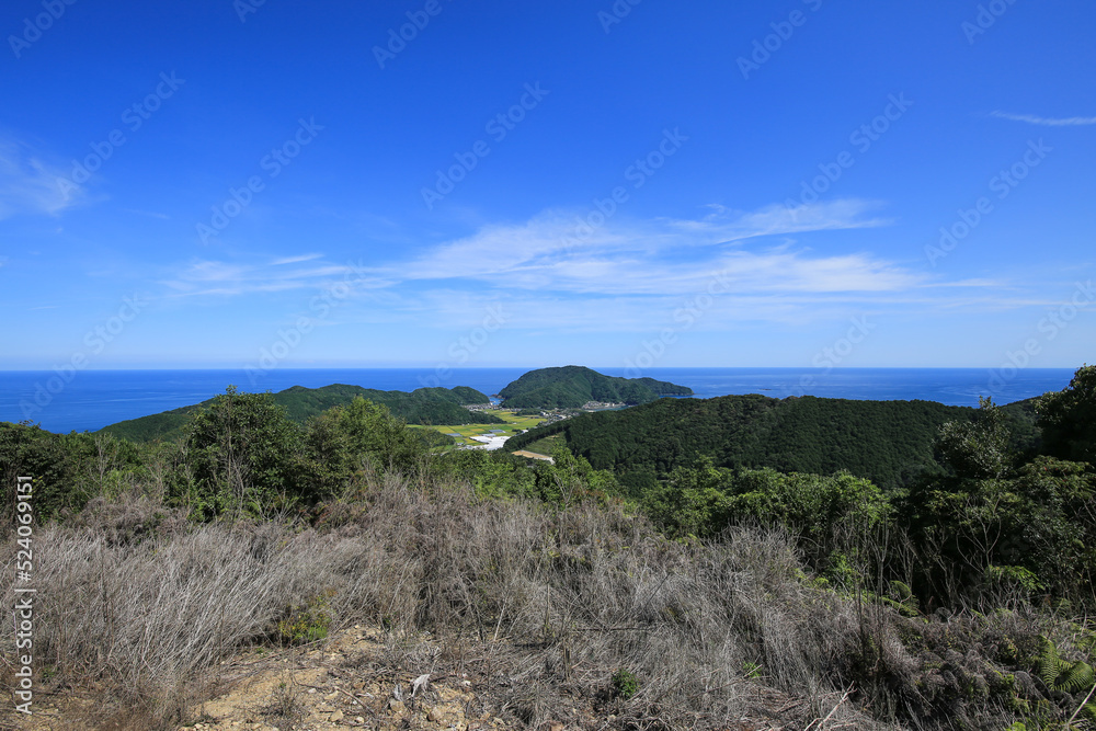 高知県四万十町　土佐興津展望台からの風景