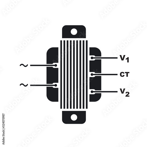 transformer ct  icon vector illustration design template