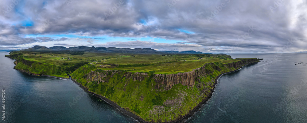 Panoramic view in the highlands of Scotland