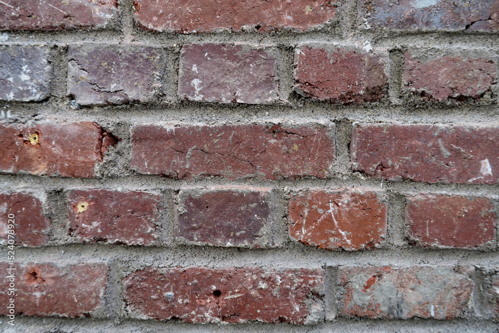 Vieux mur de briques rouges. Vieux mur de briques rouges.