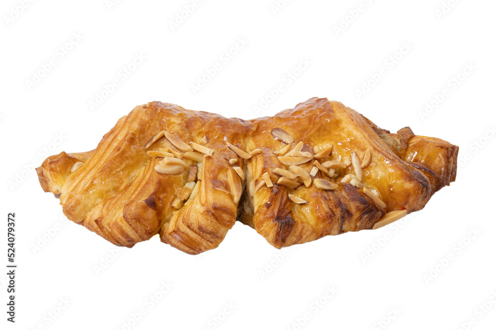 pâtisserie à la crème pâtissière en gros plan isolé sur un fond blanc pâtisserie à la crème pâtissière en gros plan isolé sur un fond blanc