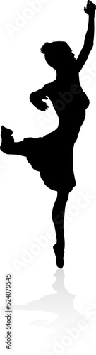 Ballet Dancer Dancing Silho...