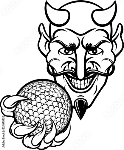 Devil Golf Sports Mascot