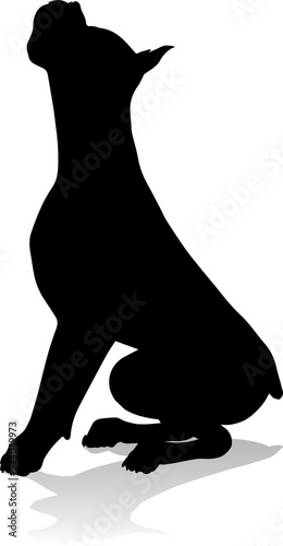 Dog Silhouette Pet Animal